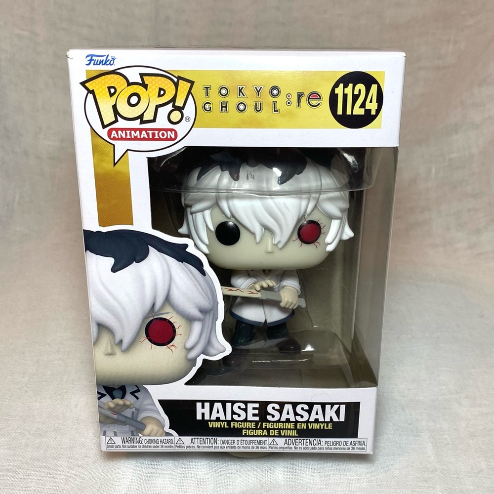 Funko Pop Animation Haise Sasaki - White, Red & Black Boxed Figure